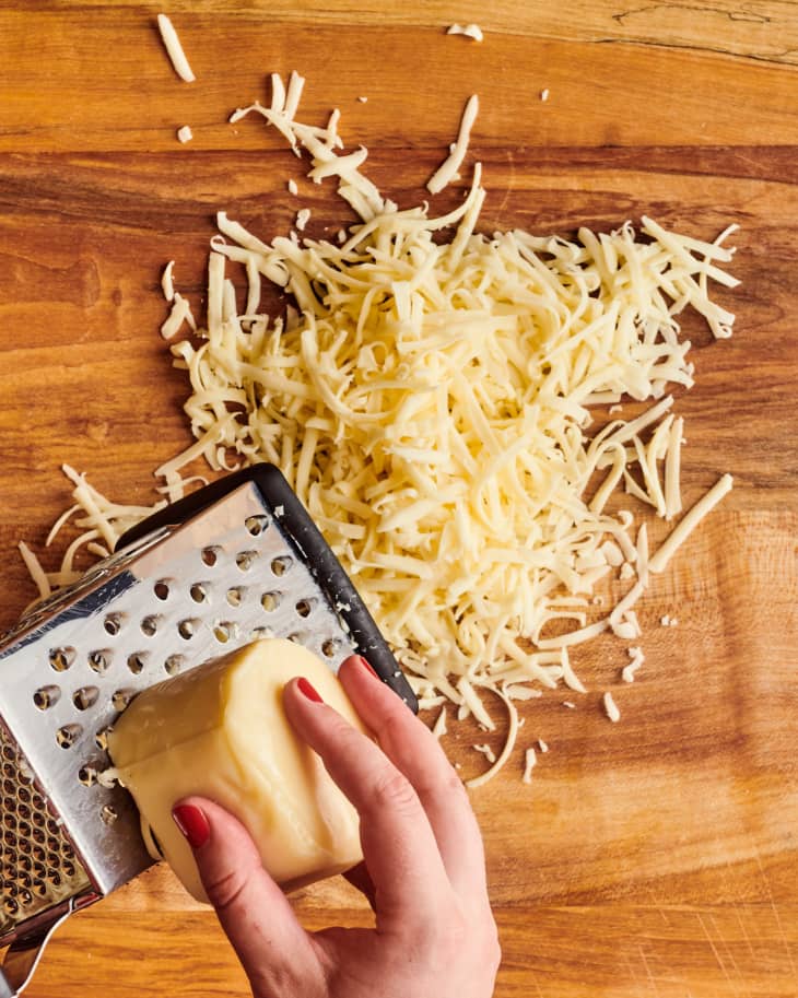 The Easy Way to Shred Mozzrella and Other Softer Cheeses Like Fontina