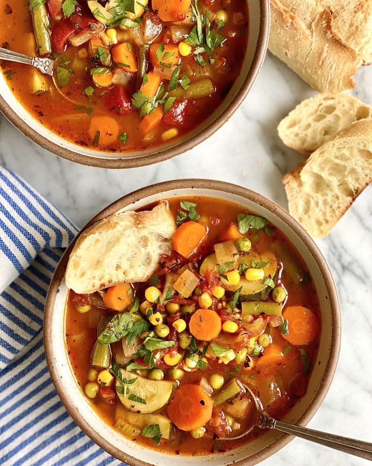 Organic Homemade Vegetable Soup - SmartyPantsKitchen