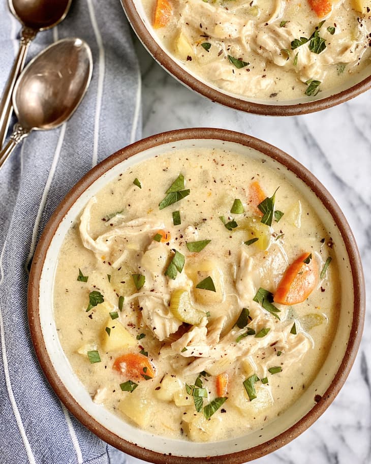 Instant Pot Chicken and Rice Soup Recipe - Crunchy Creamy Sweet