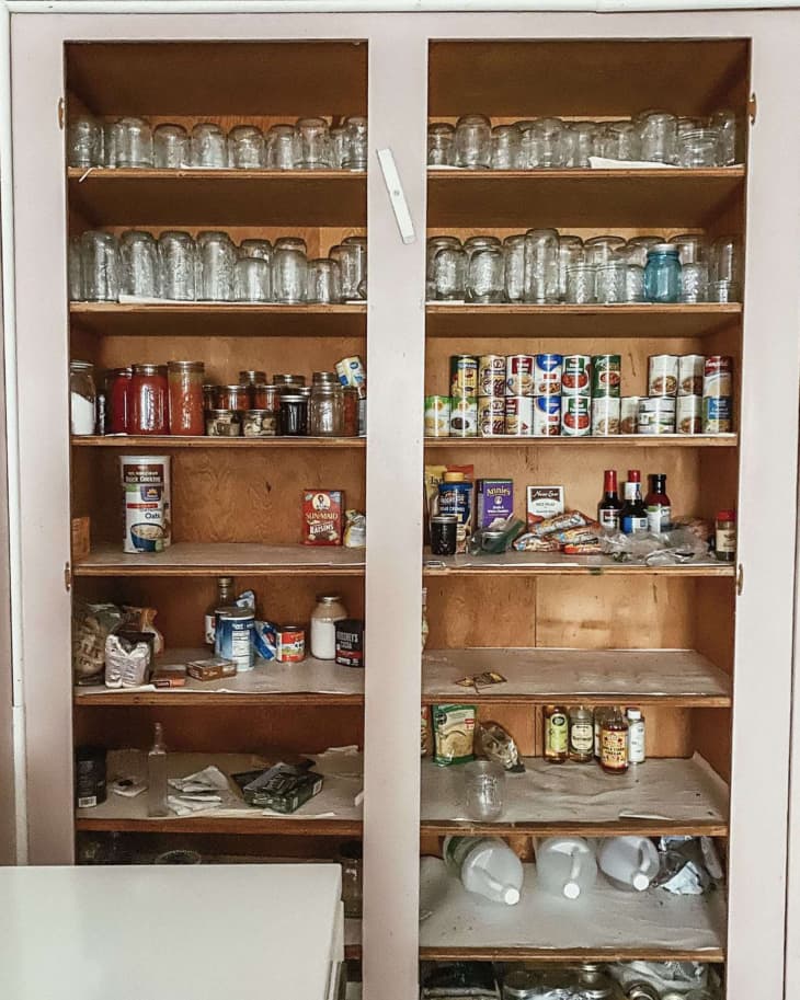 Farmhouse Pantry Makeover Before and After