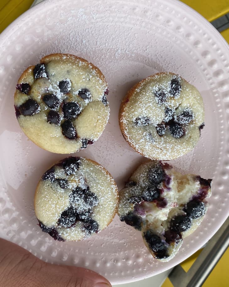 Blueberry Cream Cheese Pancake Bites are the Make-Ahead Breakfast