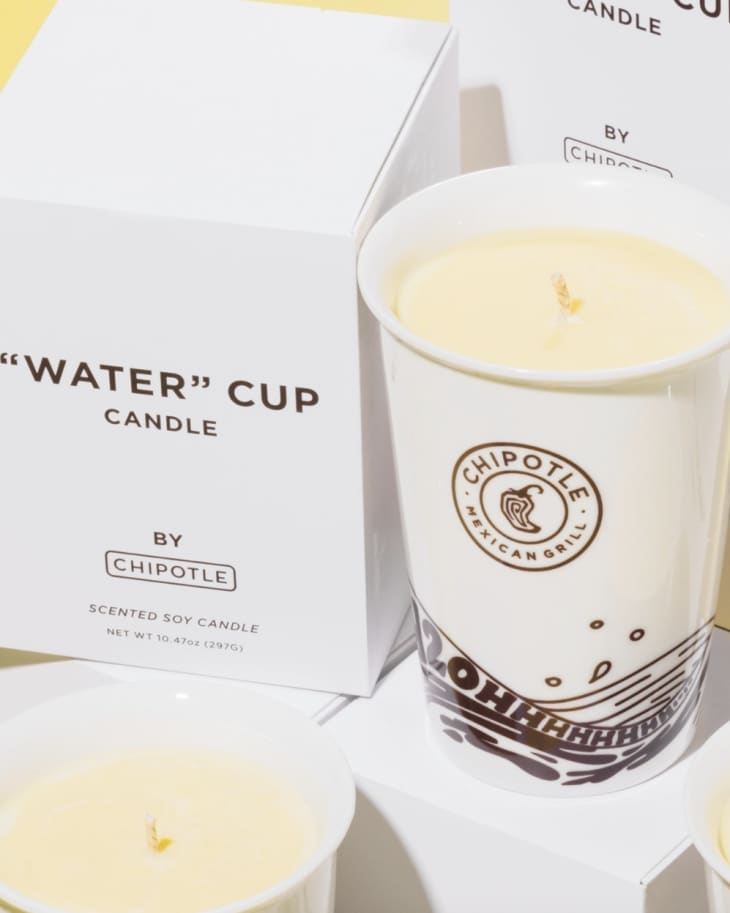 Chipotle Water Cup Candle