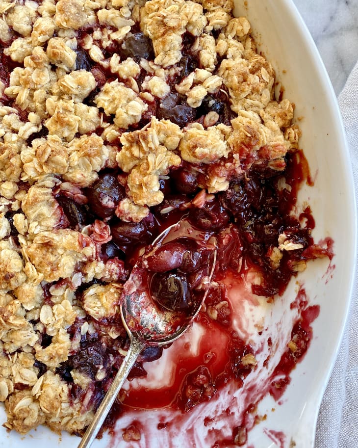 Cherry Crisp Recipe (With Fresh or Frozen Cherries) | The Kitchn