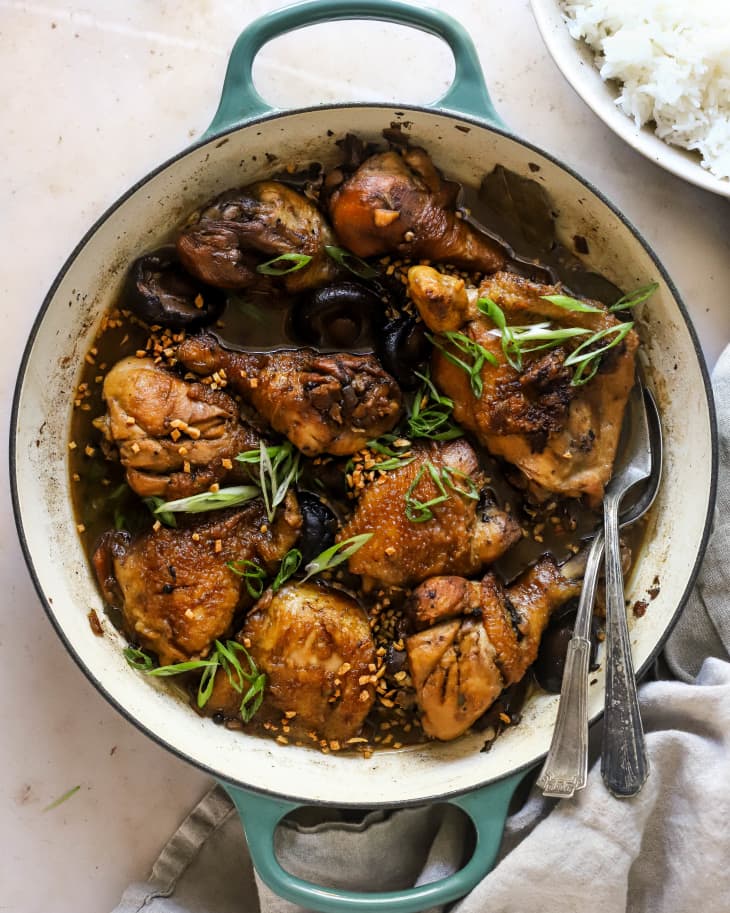 Chicken Adobo in a Dutch Oven.