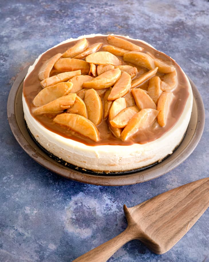 Caramel Apple Cheesecake with Oster® - Joy the Baker