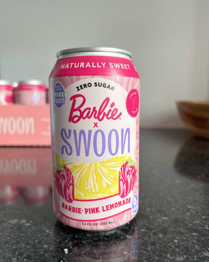 Can of Swoon Barbie collab Pink Lemonade