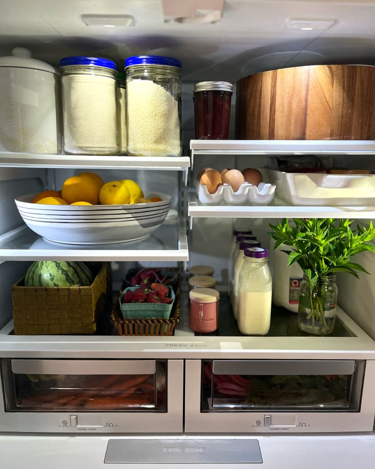 Organized refrigerator.