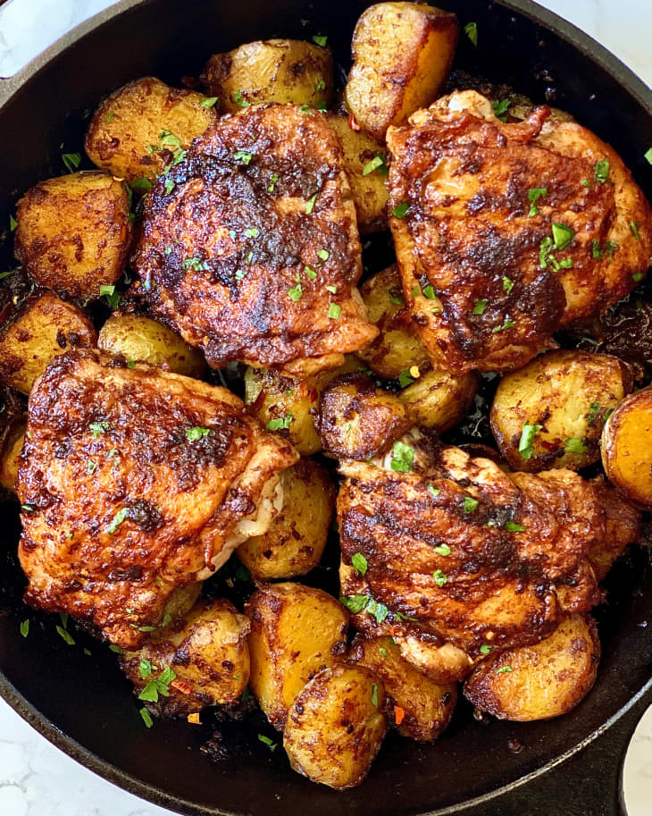 Instant Pot Chicken and Potatoes in Tomato Sauce - always use butter