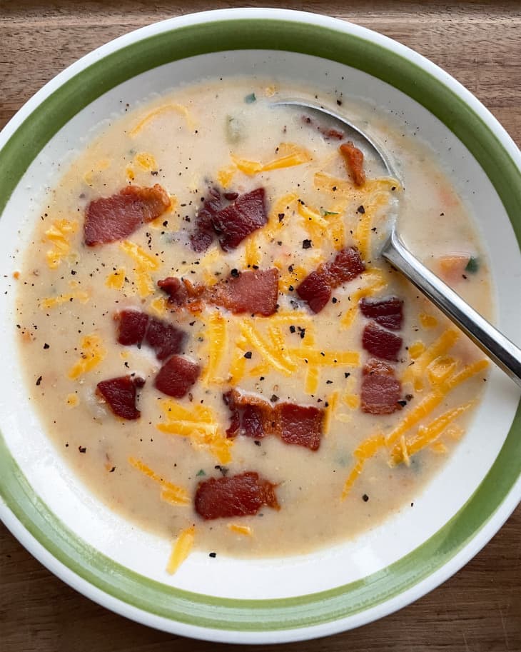 Old Fashioned Potato Soup - Barefeet in the Kitchen