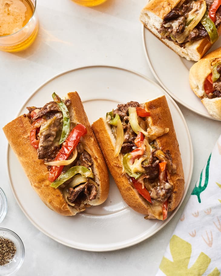 Best Bread for Homemade Philly Cheesesteak - No Plate Like Home