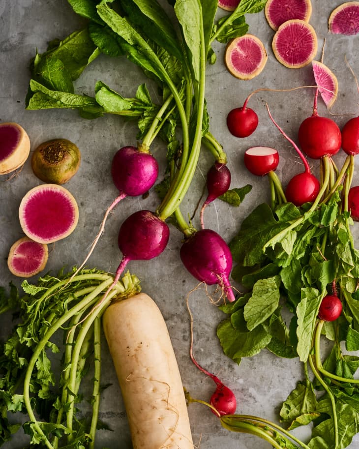 Today we are back and I am using carrot and radish tops to make pesto., radish recipe