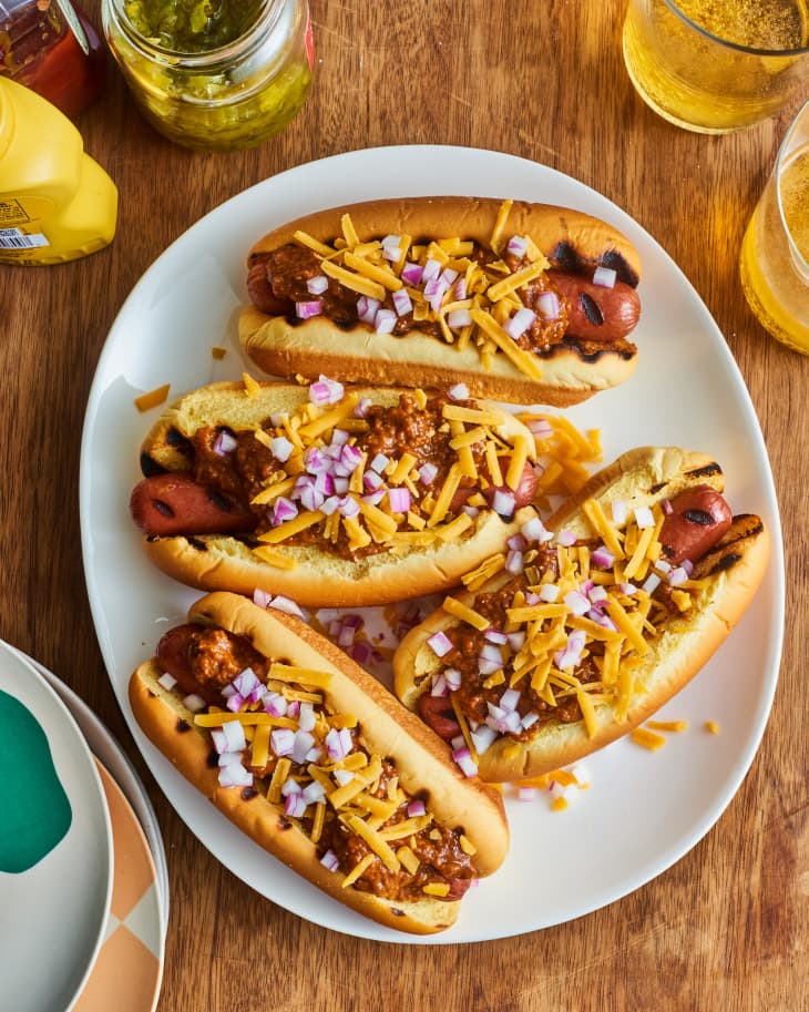 Gourmet Hot Dogs with Crispy Veggies