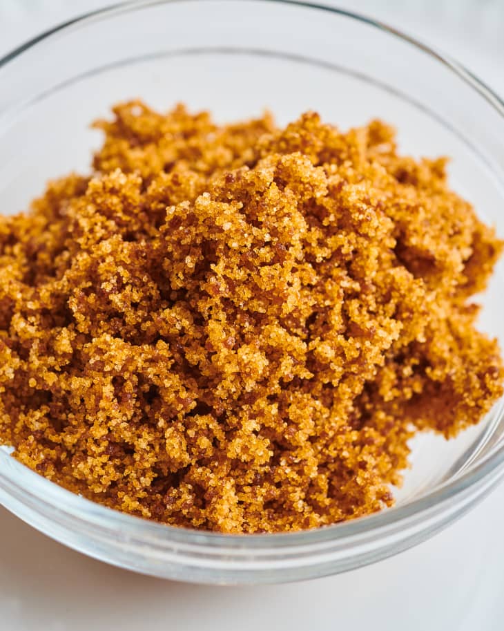 Closeup of homemade brown sugar