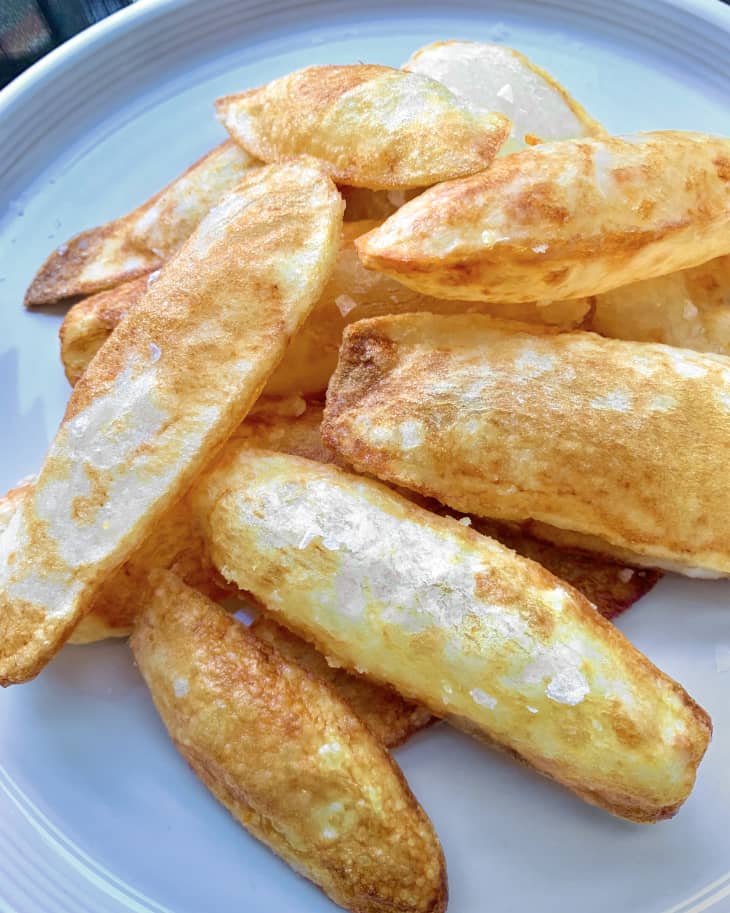 puffed potatoes on a plate