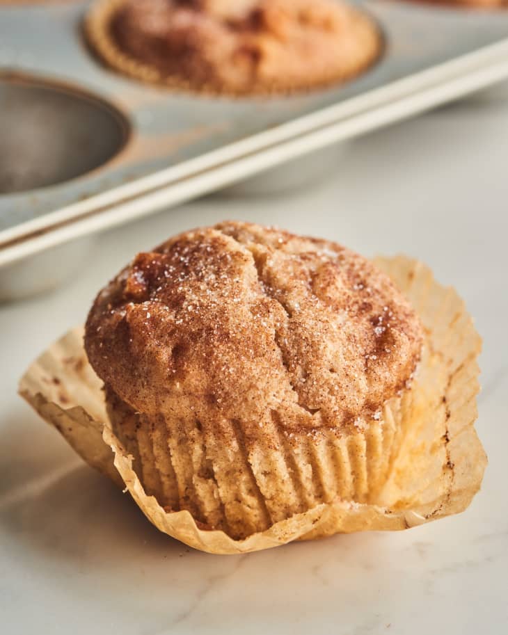 apple muffins in tin