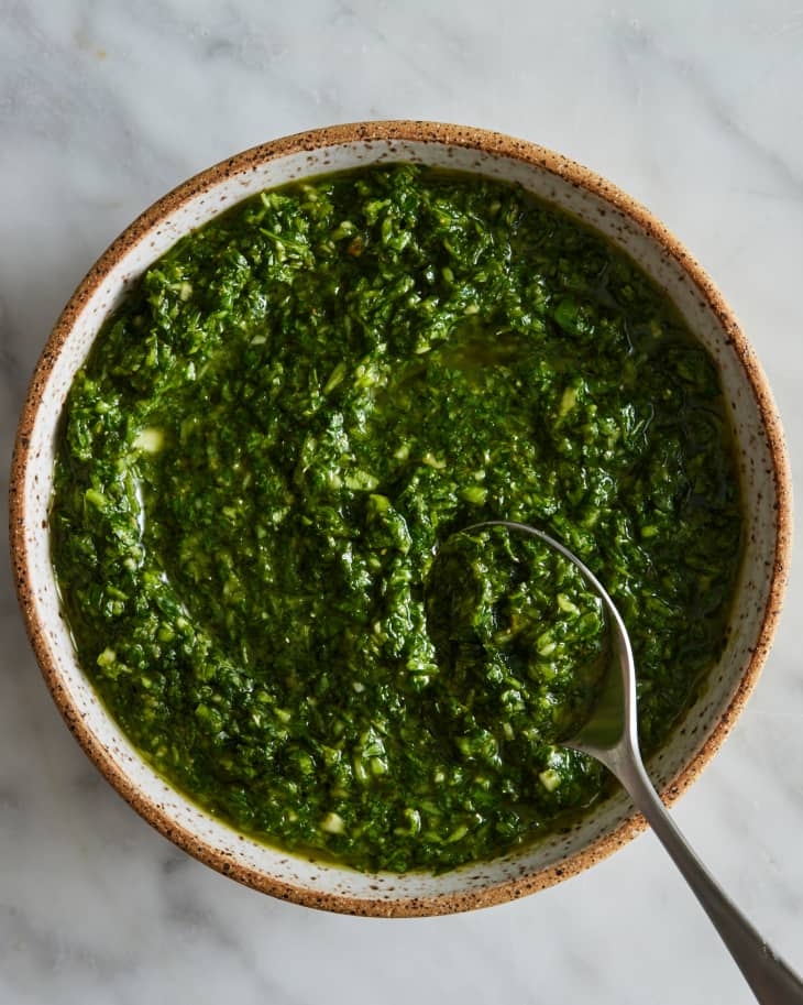 mojo verde in a bowl