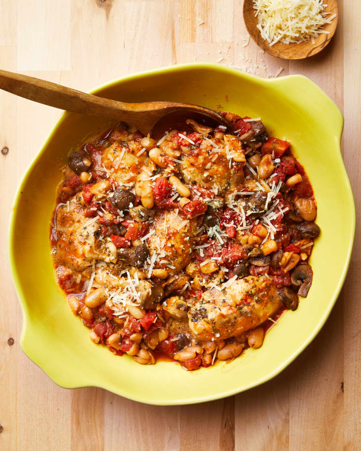 Instant Pot Freezer Meal: Tuscan Chicken with White Beans and Mushrooms