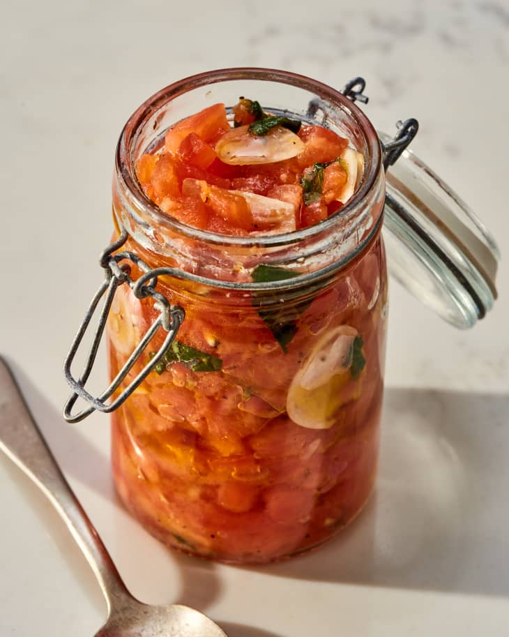 Tomato Sauce in a mason jar