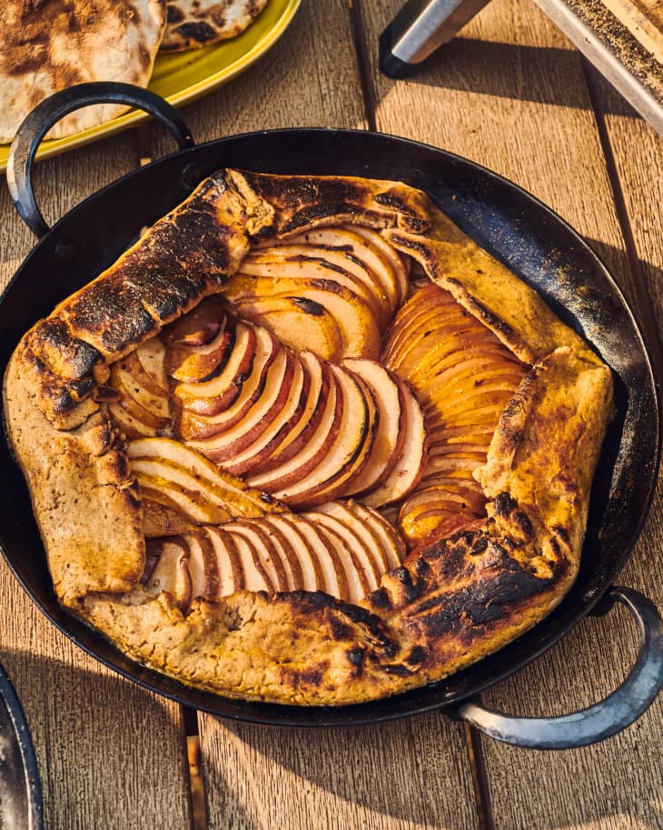 Cast Iron Pizza (on the grill or in the oven) - Whisked Away Kitchen