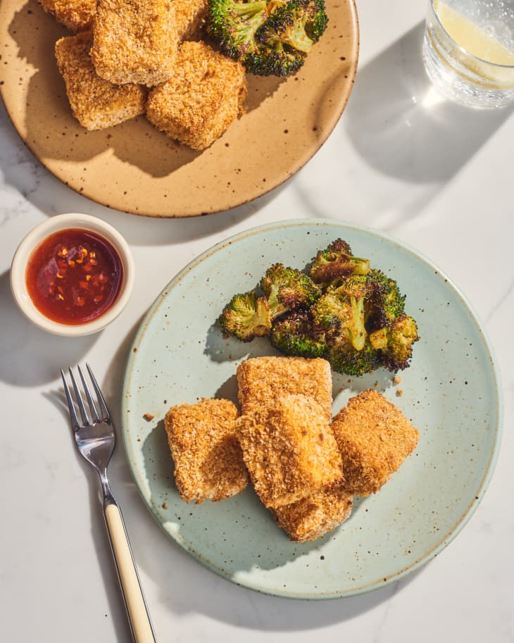 Air Fryer Tofu Nuggets with Smoky Broccoli Recipe The Kitchn
