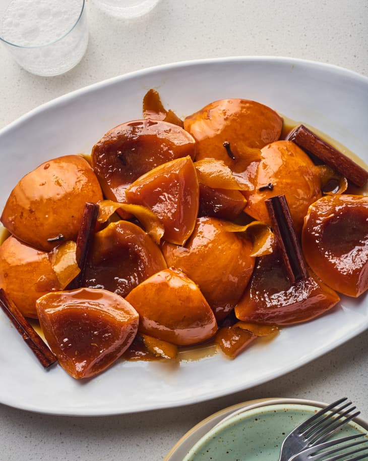 candied pumpkins on a plate