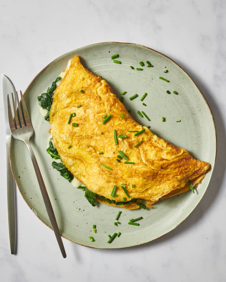 My favorite pan for cooking the difficult French omelet for my