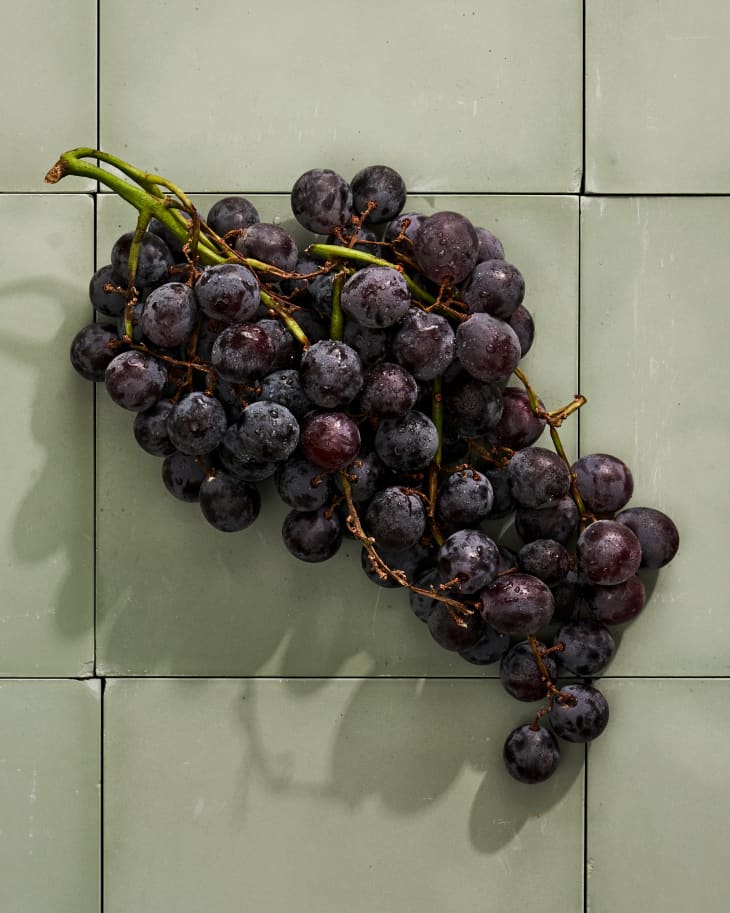 grapes on a surface