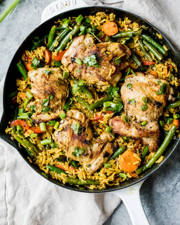 One Pot Curry Chicken Rice Recipe