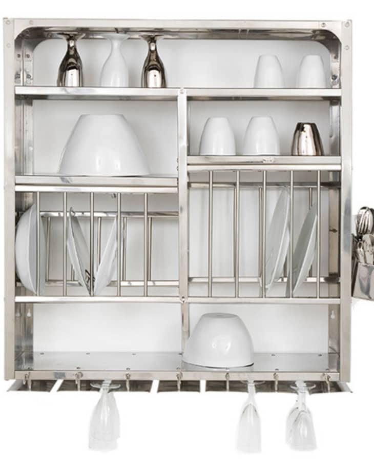 Dish Drying Rack in stainless steel wall mounted