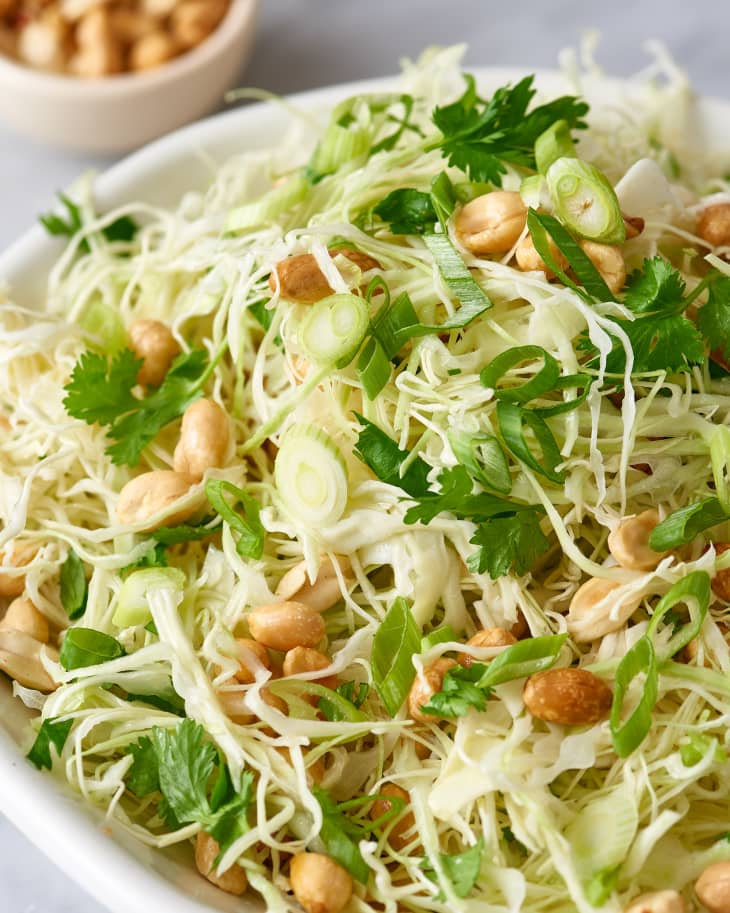 crunchy peanut slaw