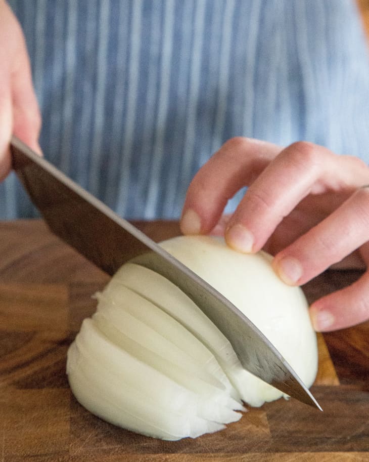 How to Cut an Onion 3 Ways, Cooking School