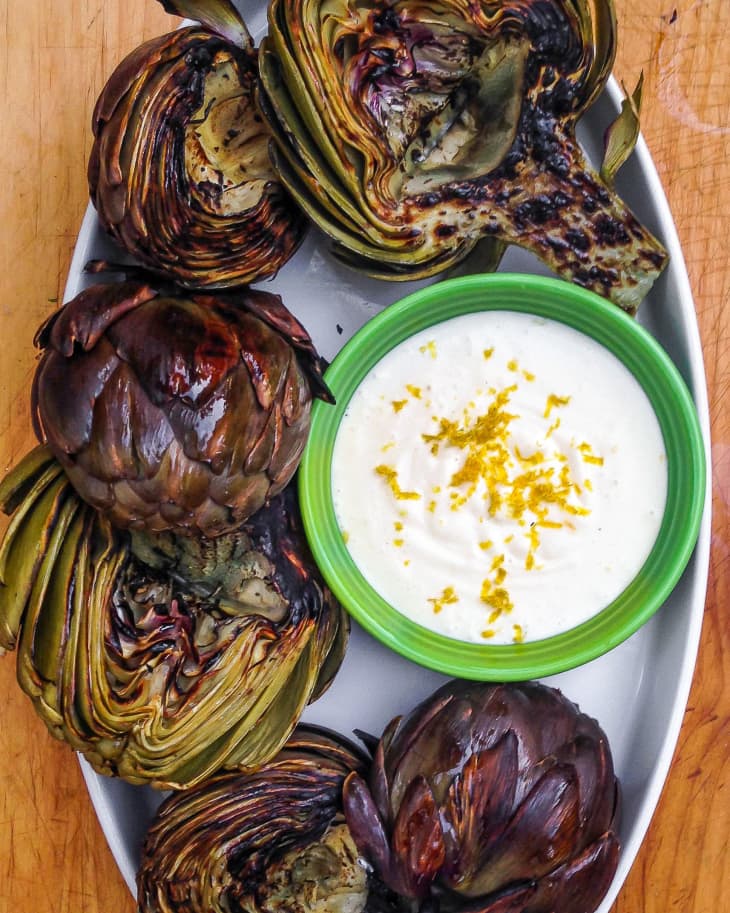 Lemony Skewered Artichokes, Vegetable Recipes