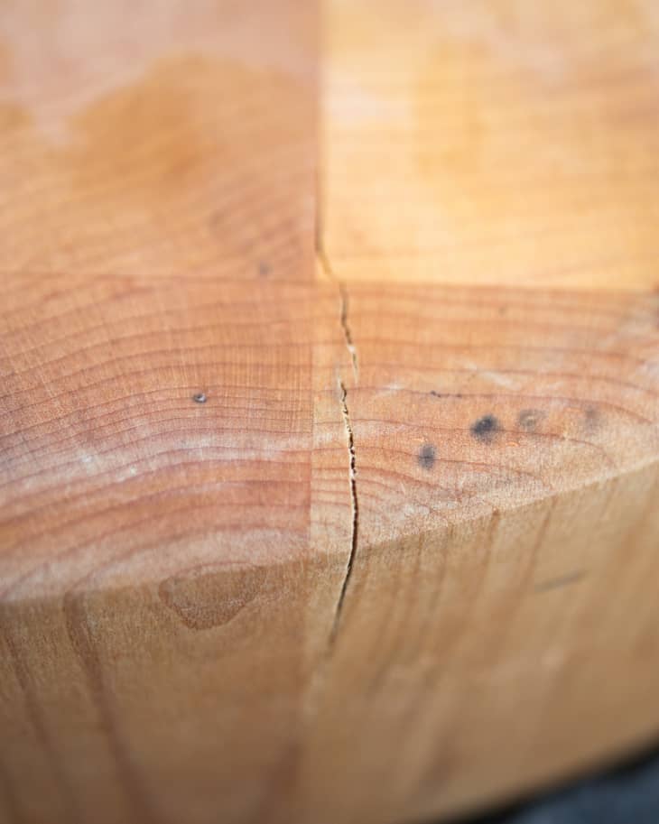 Filling cracks in large live edge pieces