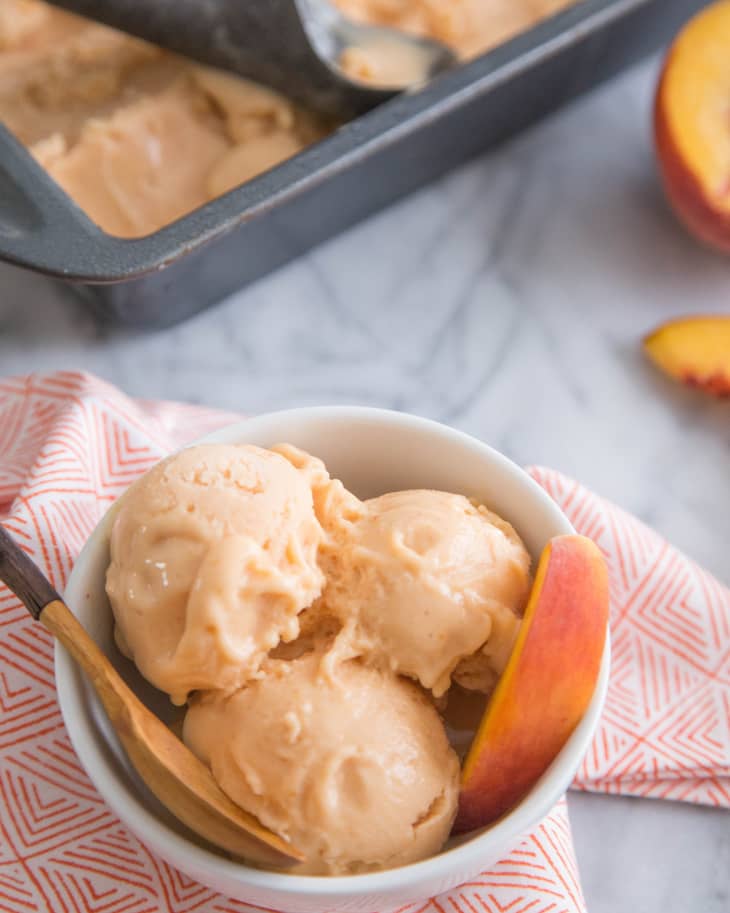 Blender Peach Ice Cream - Life Love Liz