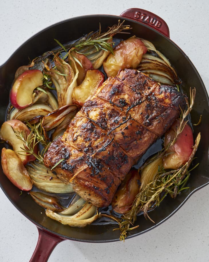 Rosemary Roasted Pork with Maple Apple Sauce