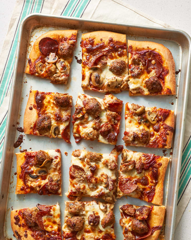 The Best Pan Pizza: How & What to Put On It - Foodie with Family