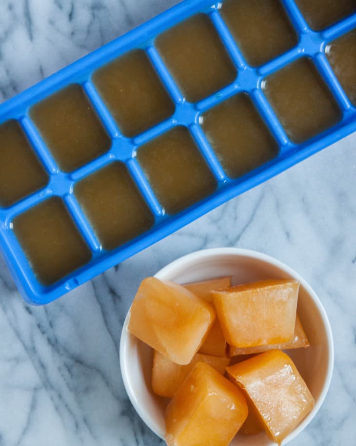 How I Freeze Homemade Stock in Ice Cube Trays