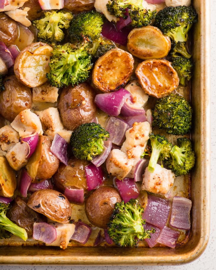 Sheet Pan Korean Chicken and Vegetables - Dinner, then Dessert