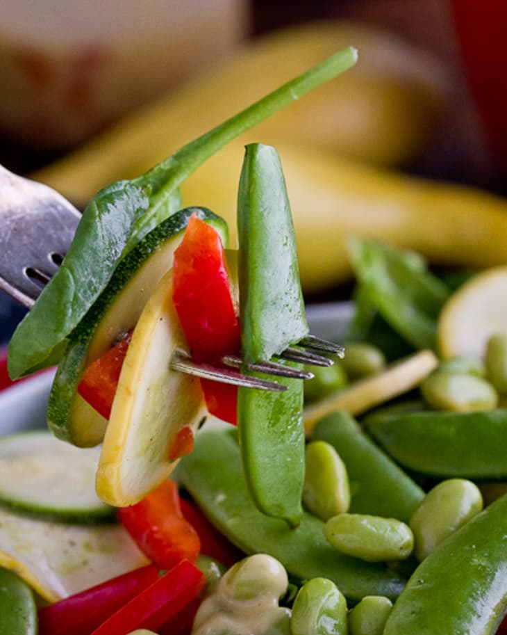 Raw Veggie Chopped Salad (Oil Free!) ~ Veggie Inspired