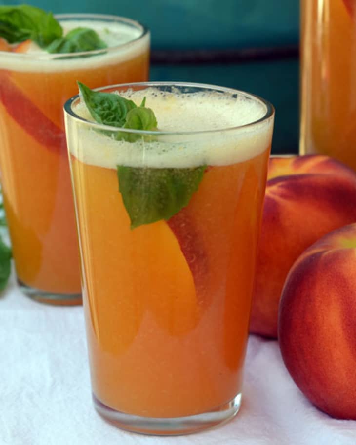 Peach Iced Tea Recipe from Fresh or Frozen Peaches - Koti Beth