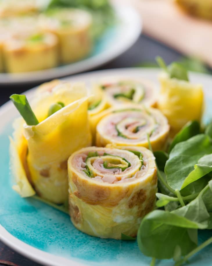 Recipe: Egg Wraps with Ham and Greens