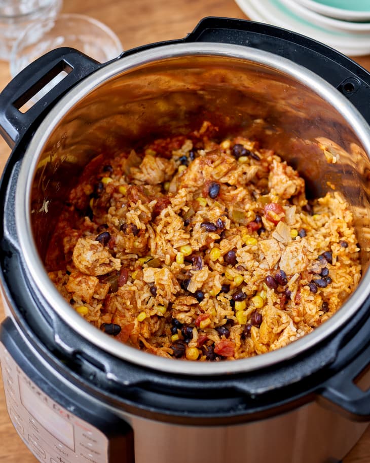 Slow Cooker Chicken Burrito Bowl For One - One Dish Kitchen