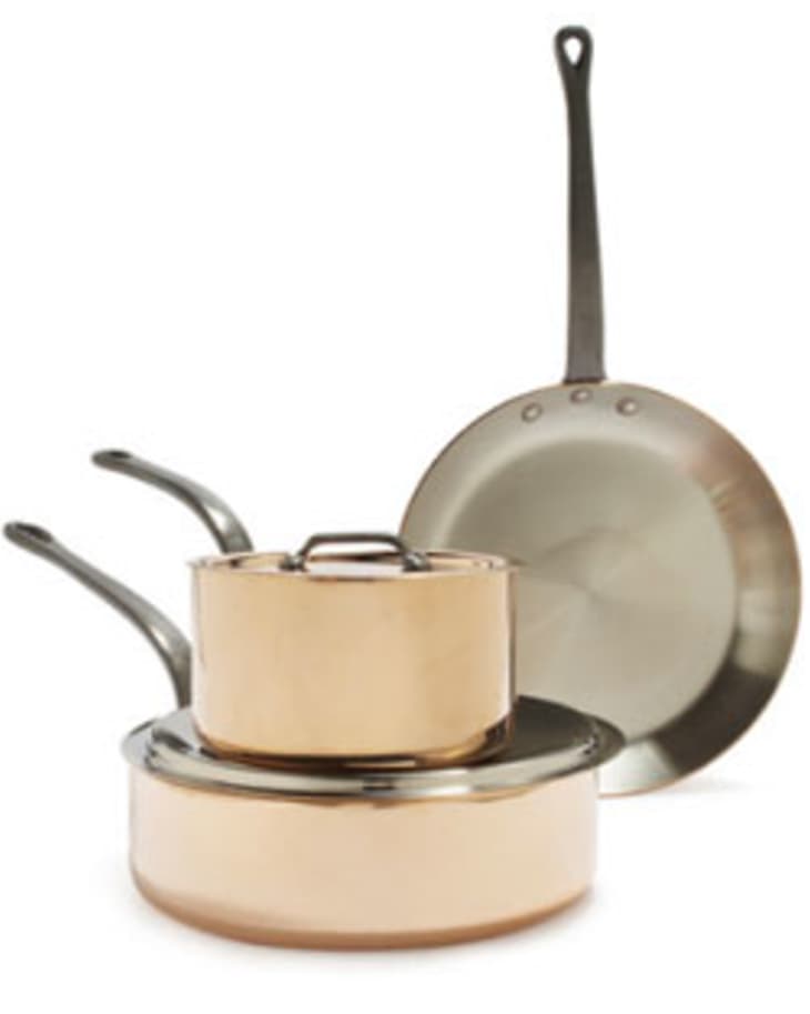 Copper & Stainless Steel Fry Pan - Round - Copper - 4 - 1 Count Box