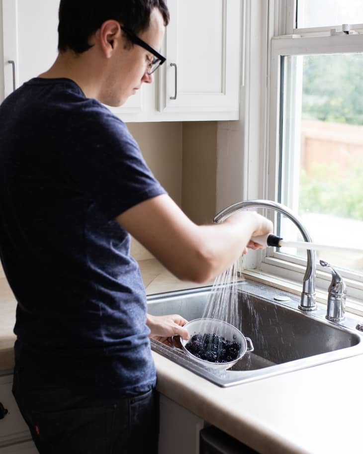 How To Clean A Kitchen Sink, From Faucet To Drain!