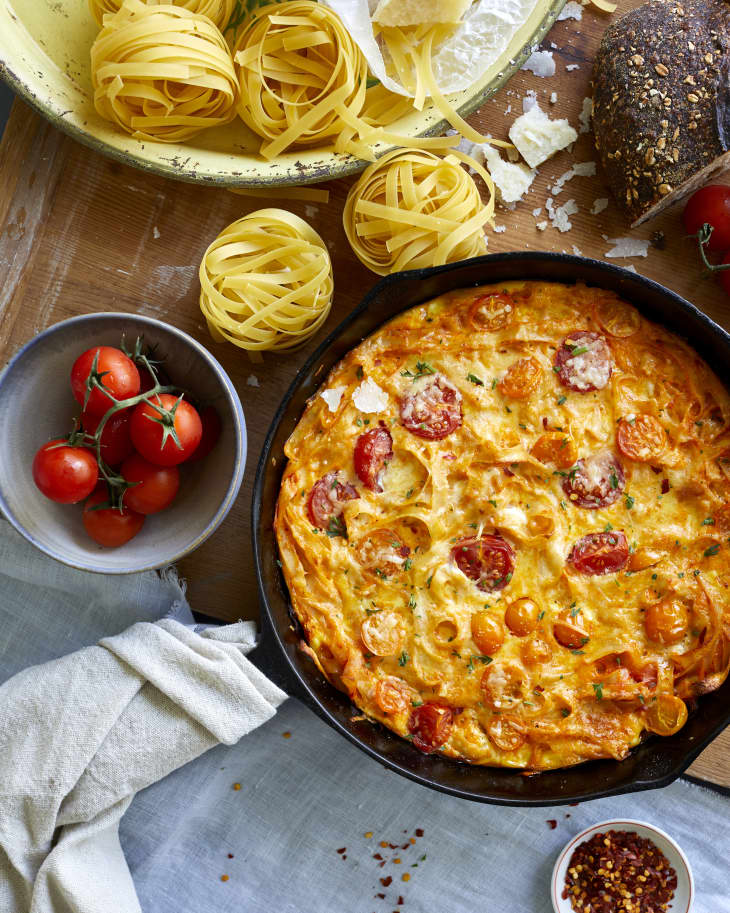 Leftover Pasta Frittata