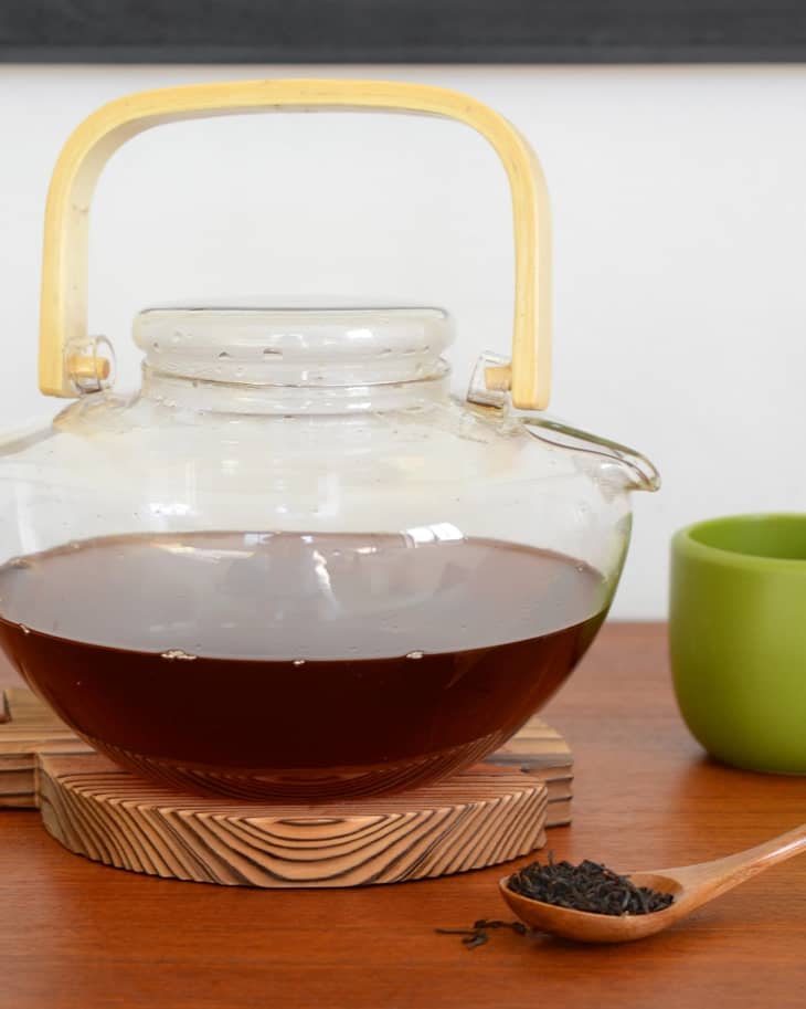 Glass tea pot, black tea pot, personal small pot