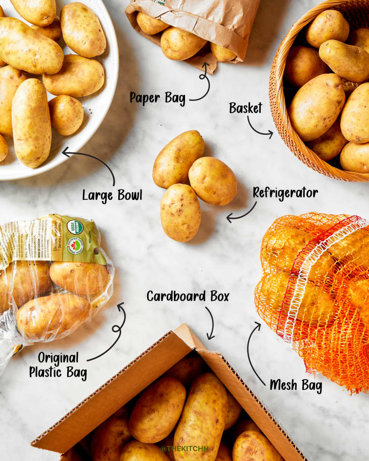 Mesh potato outlet storage bags