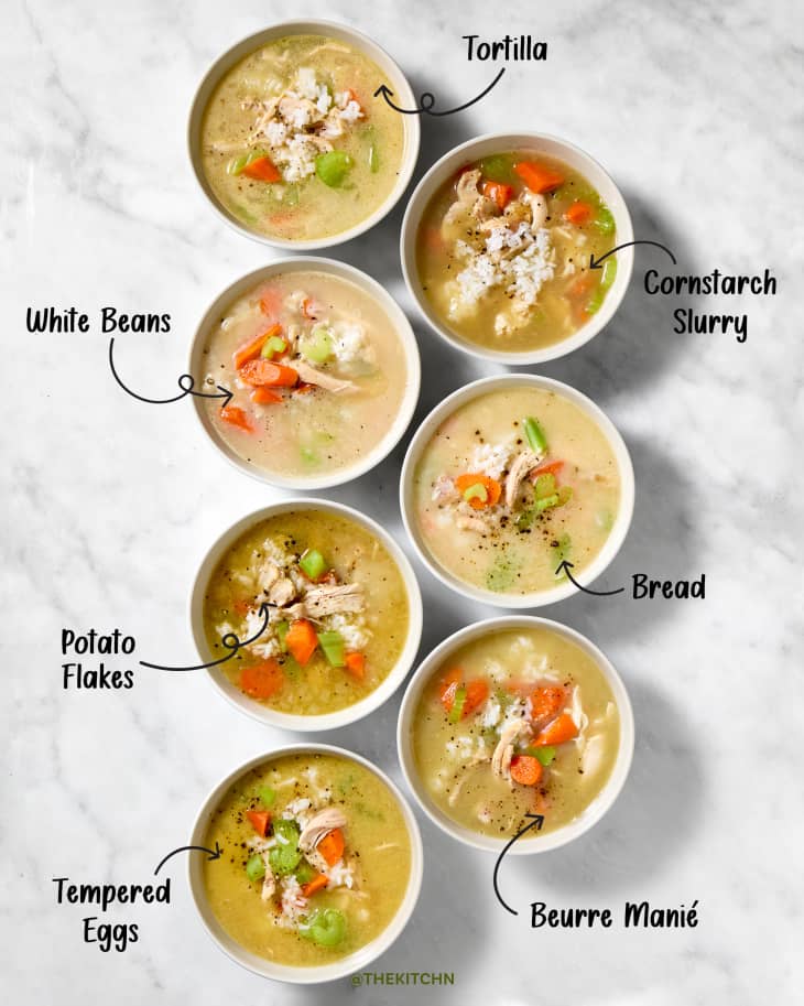 Thickening soup with flour sale