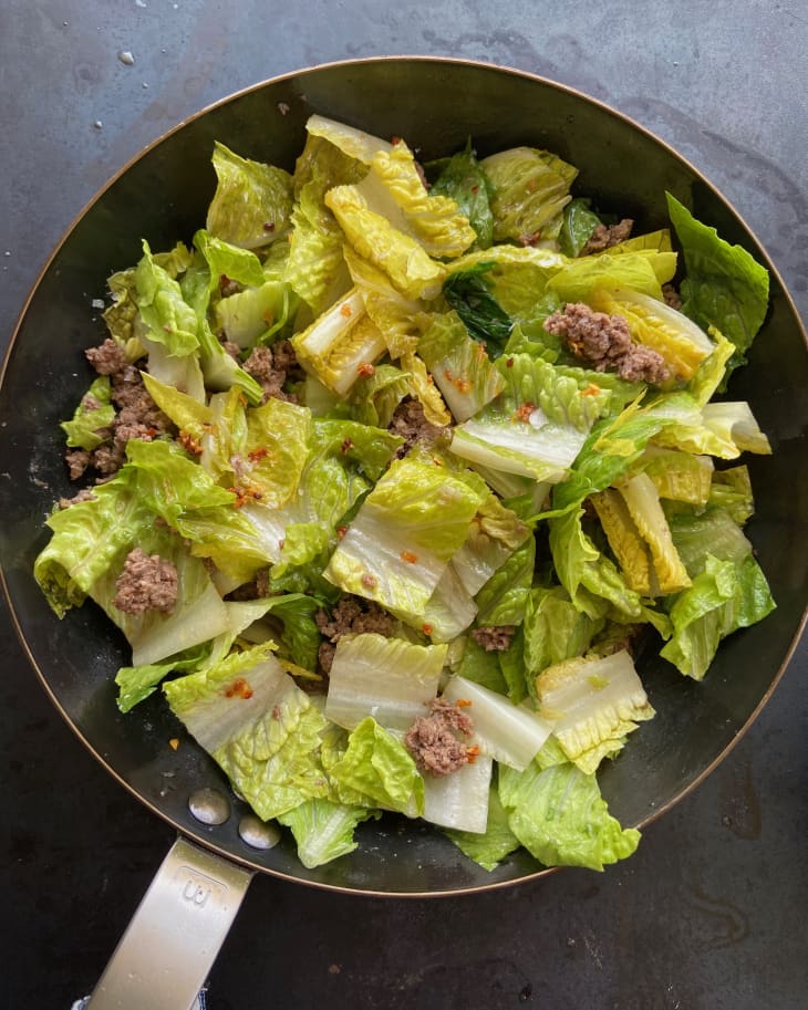 Lettuce Salad with Hot Beef Dressing Review The Kitchn