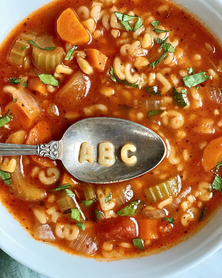 Soup alphabet discount